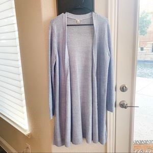 Halogen long side slit cardigan